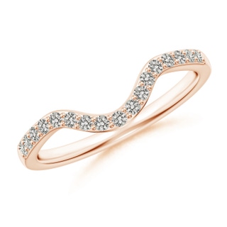 1.4mm JI2 Classic Diamond Curved Comfort Fit Women's Band in Rose Gold