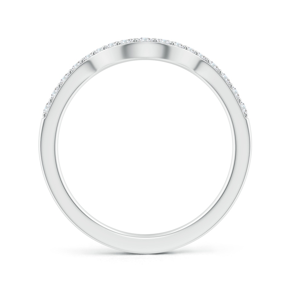 1.5mm GHVS Classic Diamond Curved Comfort Fit Women's Band in P950 Platinum side-1