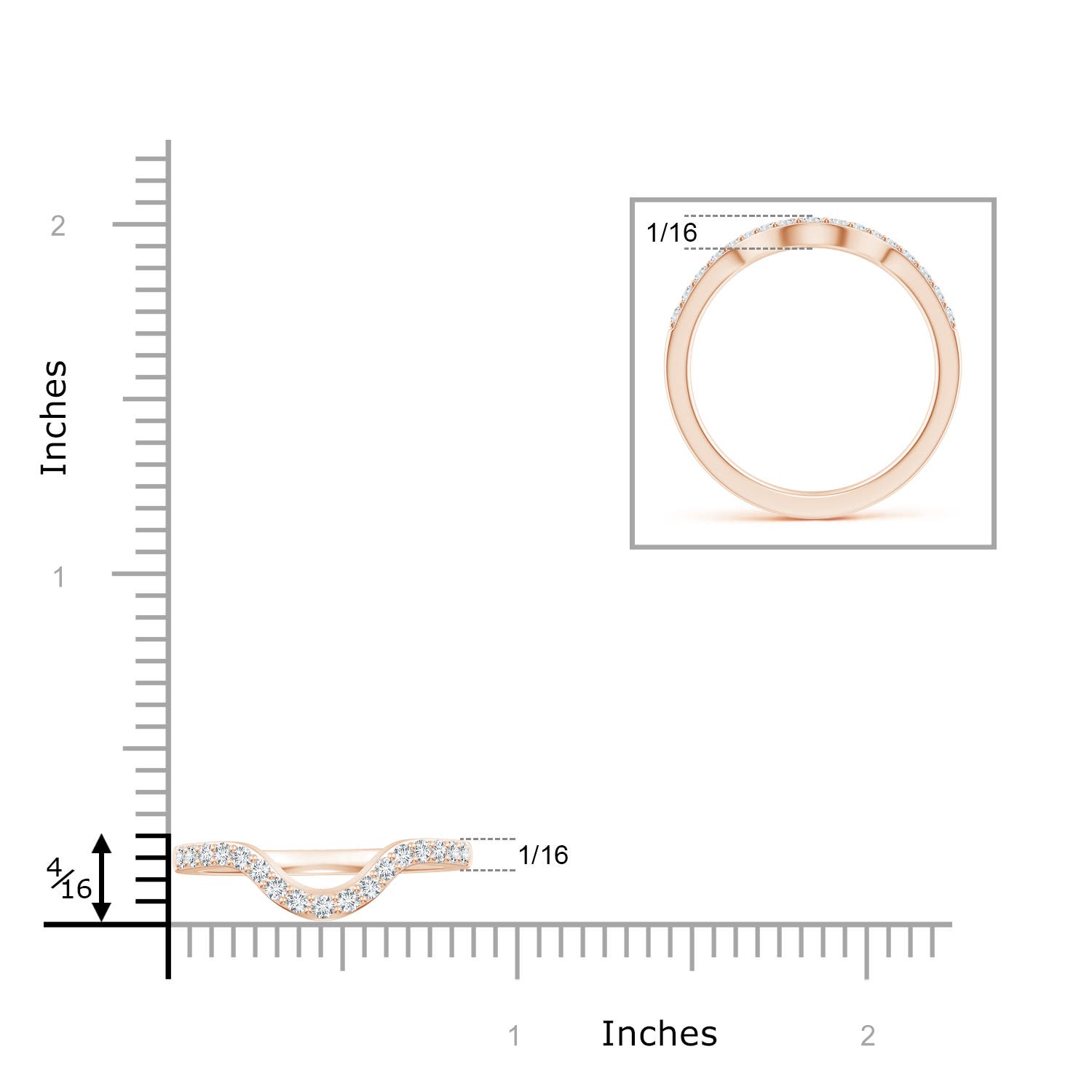 G-H VS / 0.24 CT / 14 KT Rose Gold