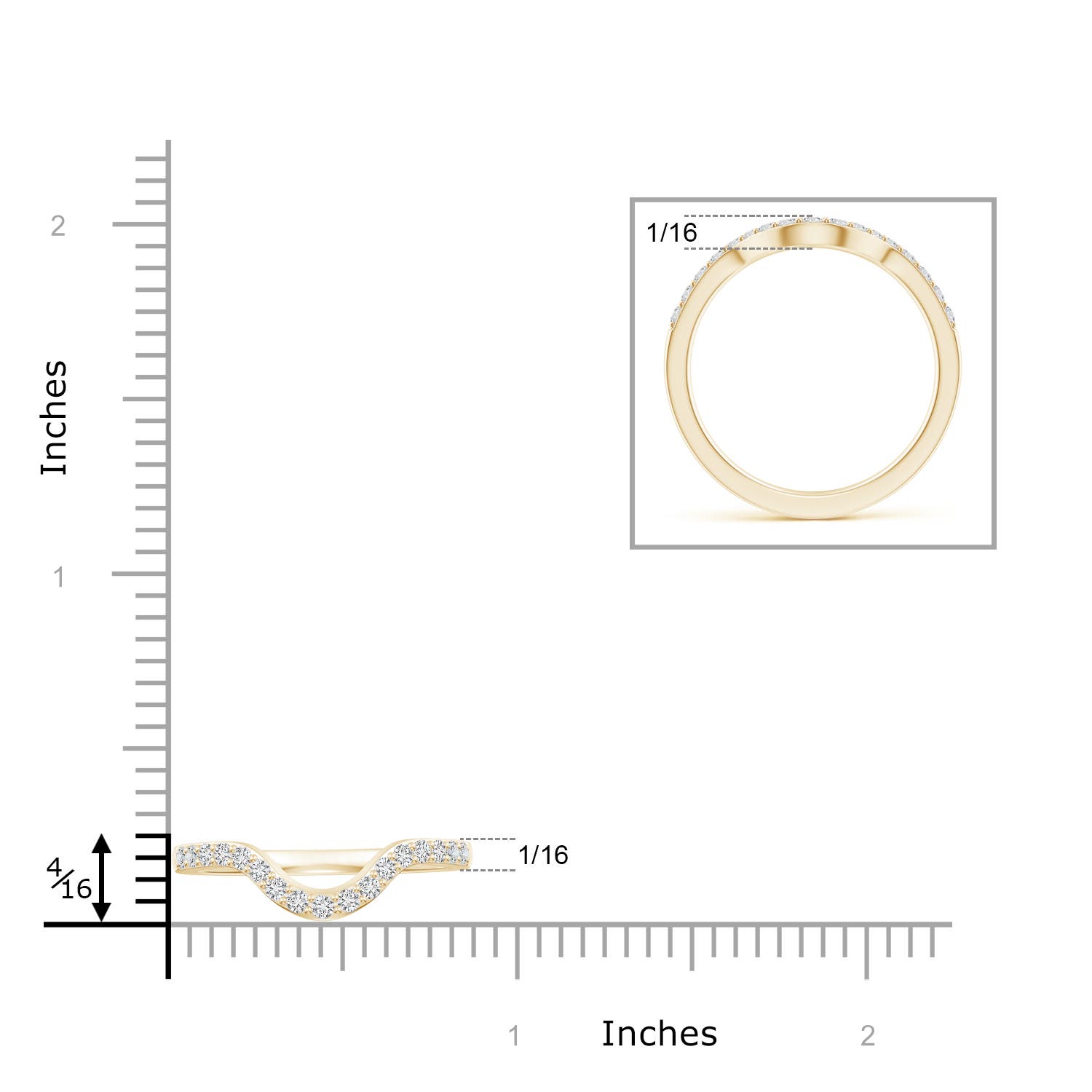 H, SI2 / 0.24 CT / 14 KT Yellow Gold