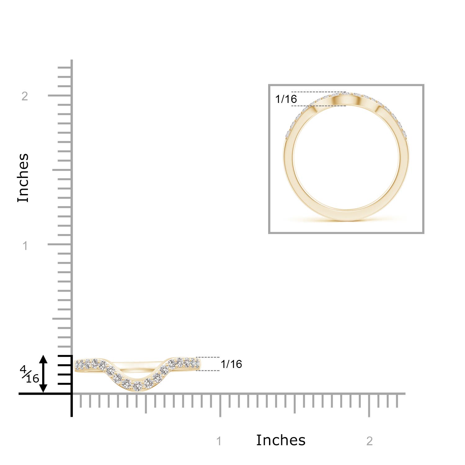 I I1 / 0.24 CT / 14 KT Yellow Gold