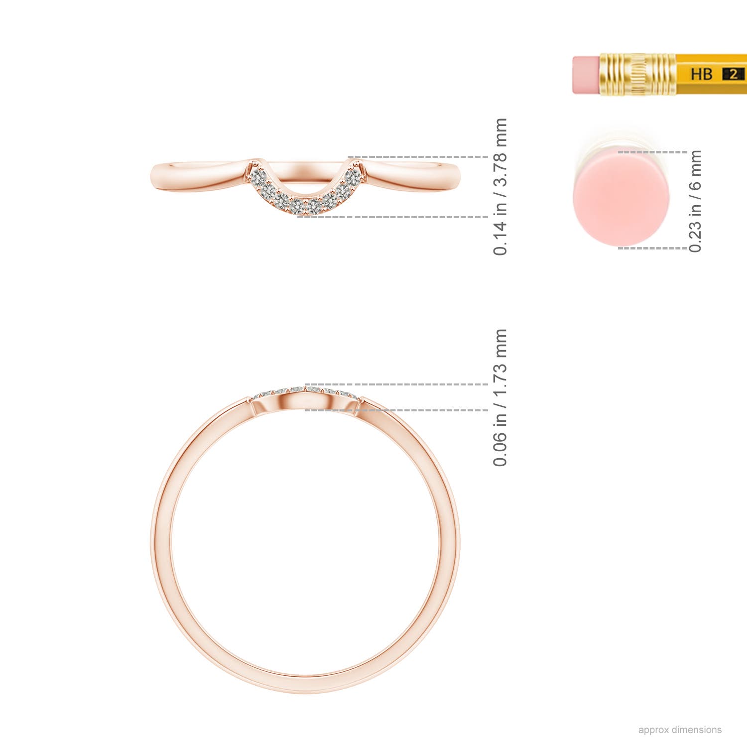 K, I3 / 0.03 CT / 14 KT Rose Gold