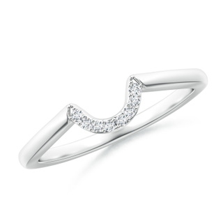 1.1mm GVS2 Diamond U-Shaped Comfort Fit Wedding Band in P950 Platinum