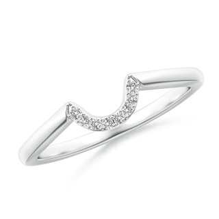 1.1mm IJI1I2 Diamond U-Shaped Comfort Fit Wedding Band in P950 Platinum