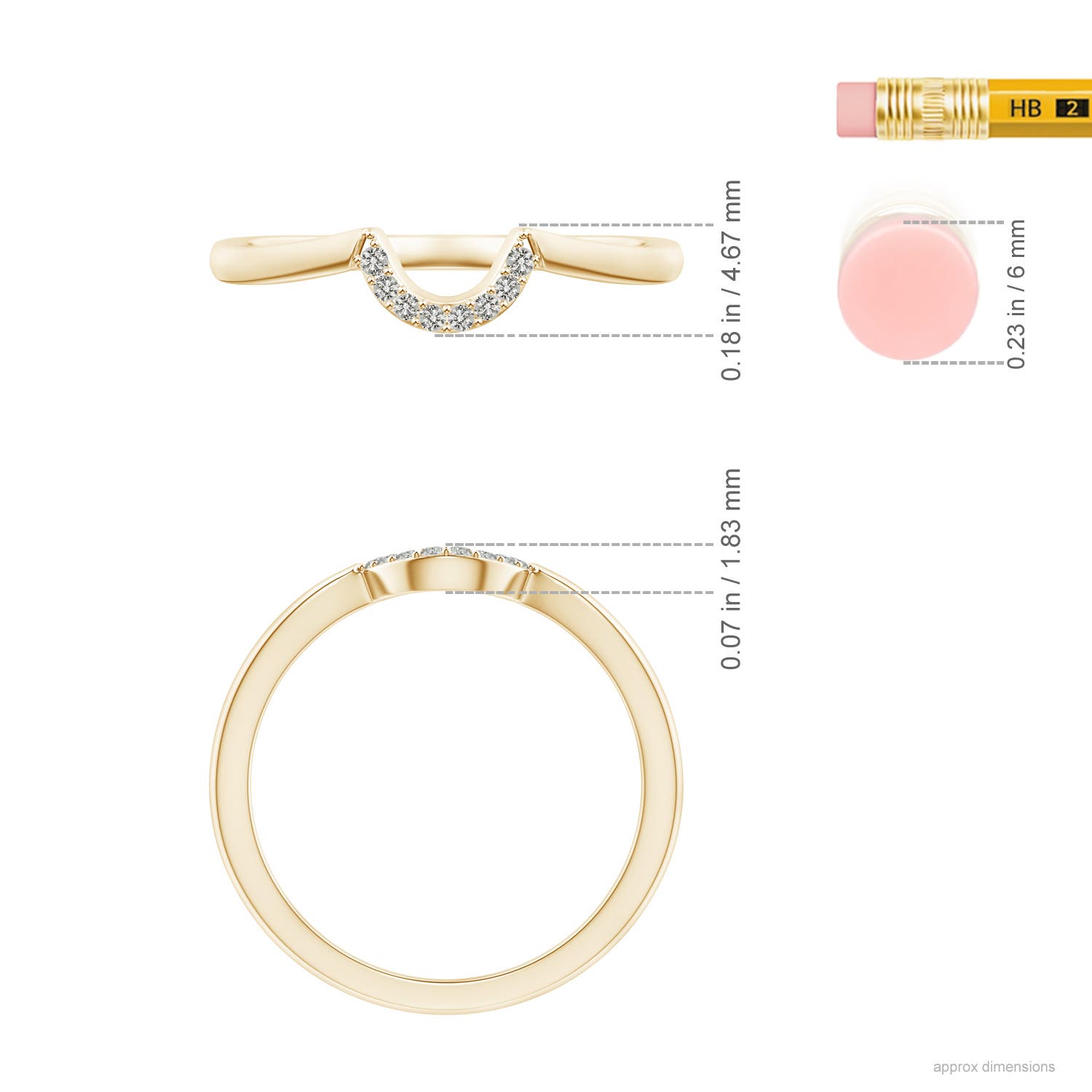 K, I3 / 0.05 CT / 14 KT Yellow Gold