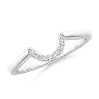 1.2mm HSI2 Diamond U-Shaped Comfort Fit Wedding Band in P950 Platinum