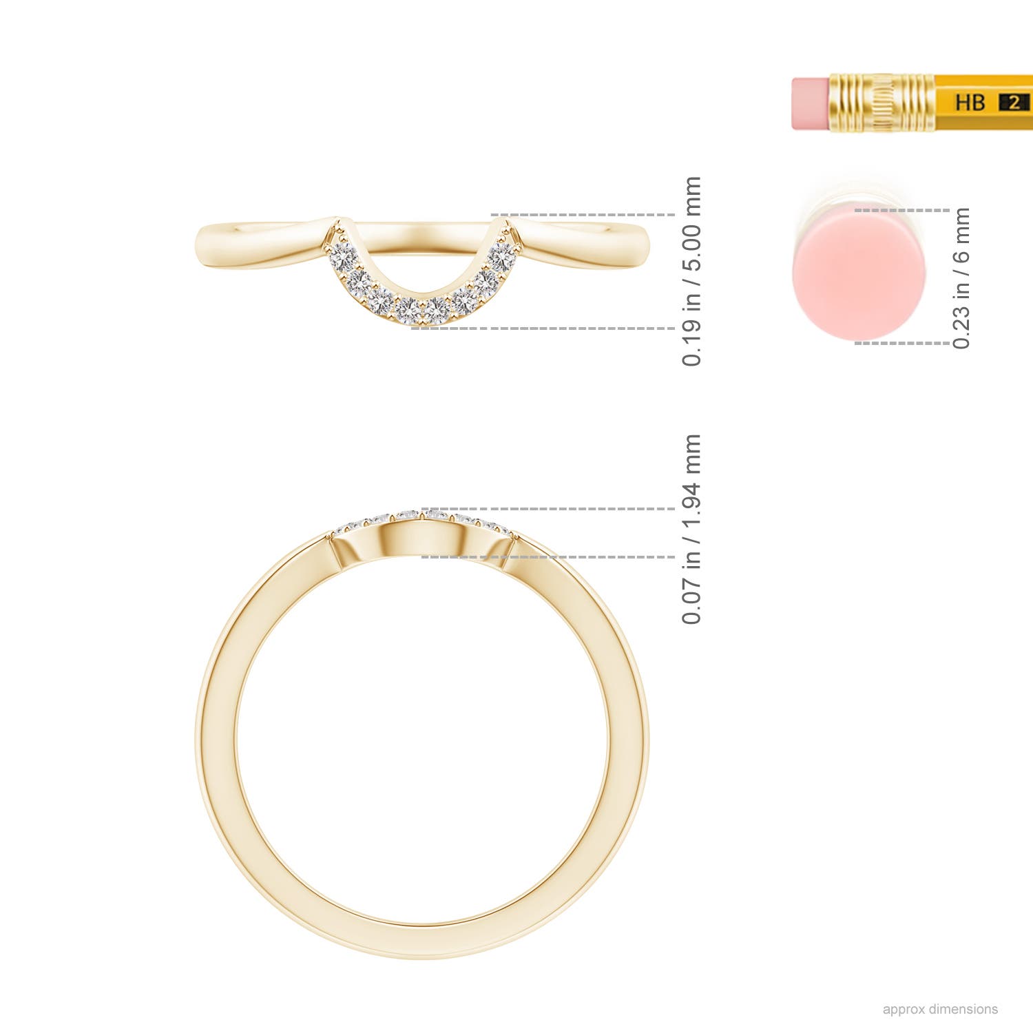 I-J, I1-I2 / 0.06 CT / 14 KT Yellow Gold