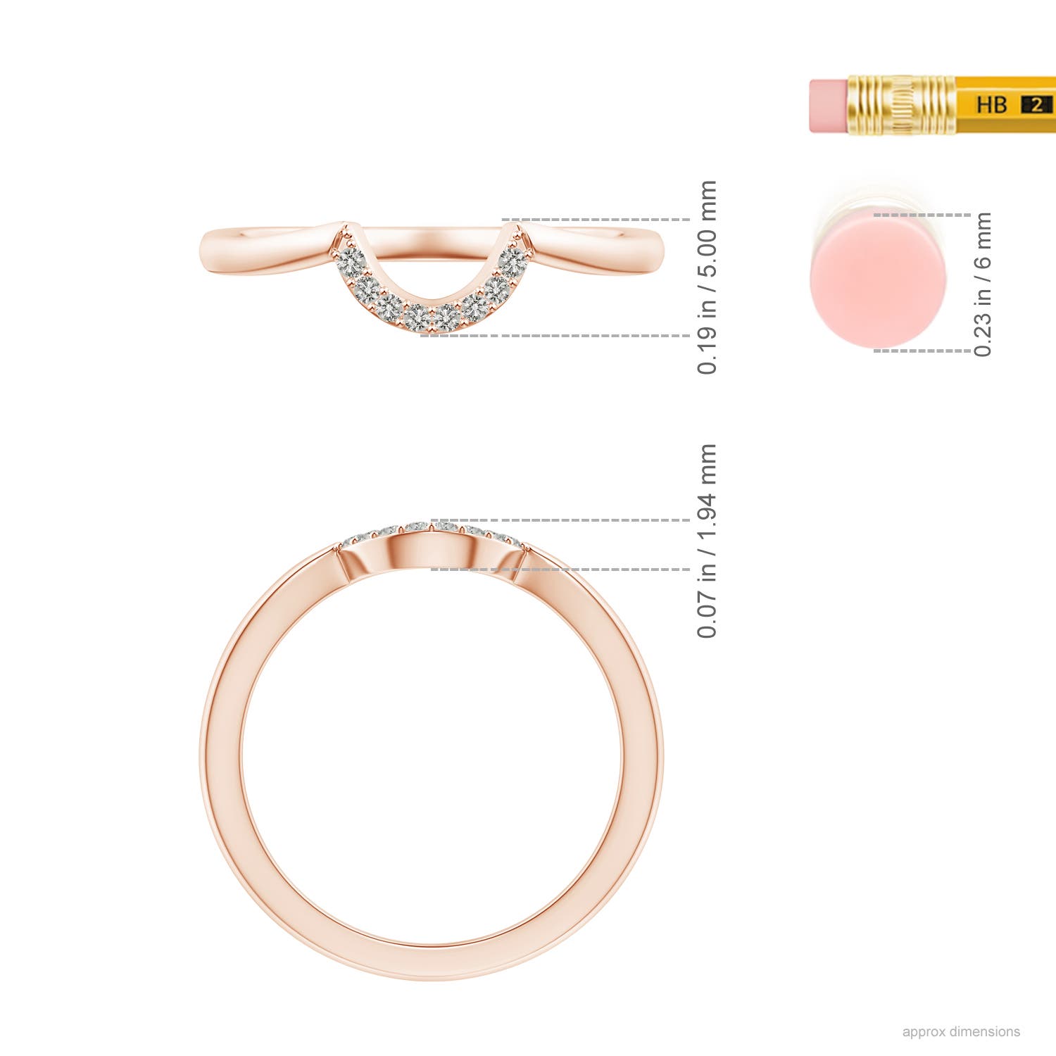 K, I3 / 0.06 CT / 14 KT Rose Gold