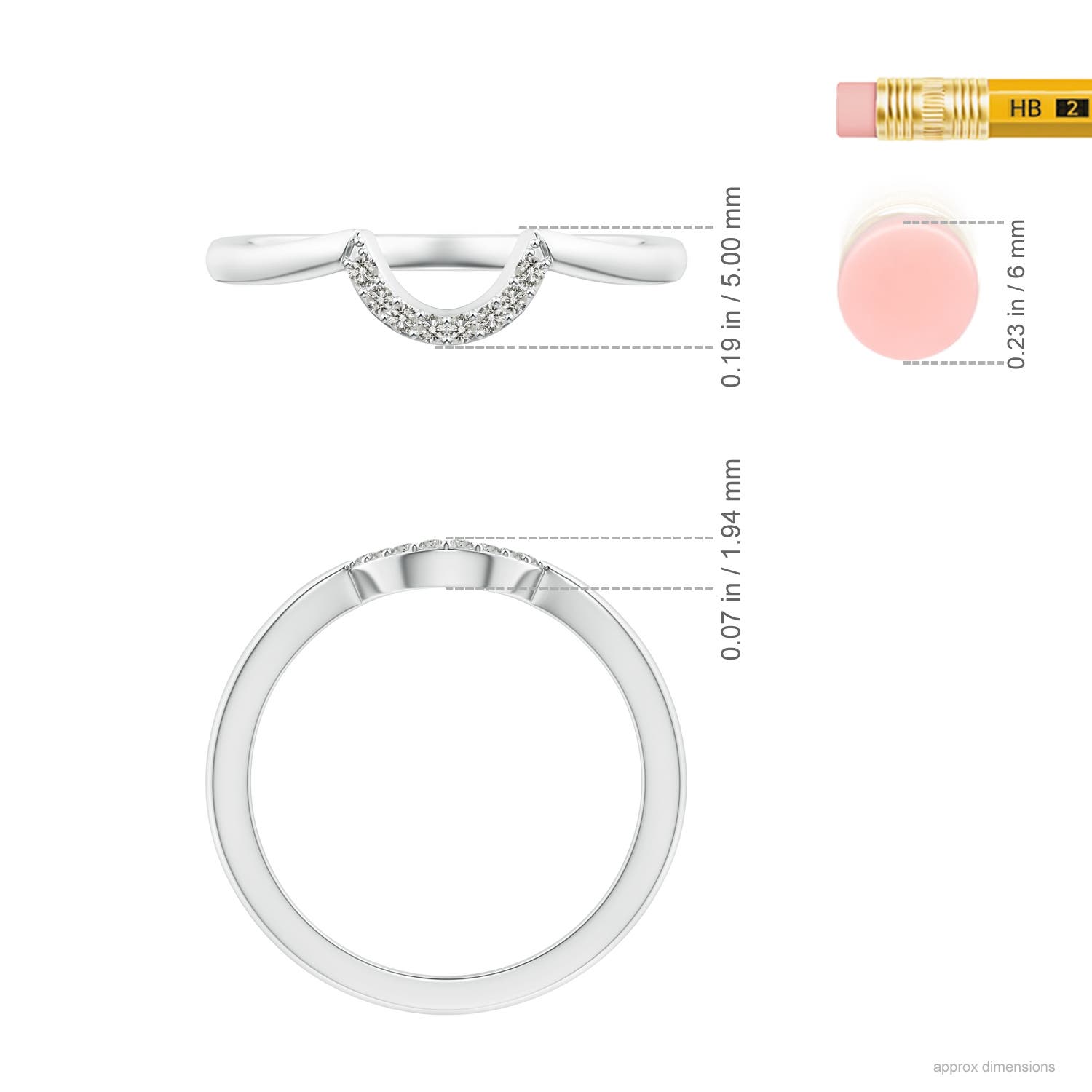 K, I3 / 0.06 CT / 14 KT White Gold