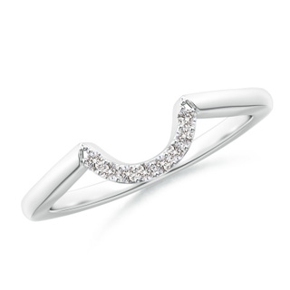 1.3mm IJI1I2 Diamond U-Shaped Comfort Fit Wedding Band in P950 Platinum