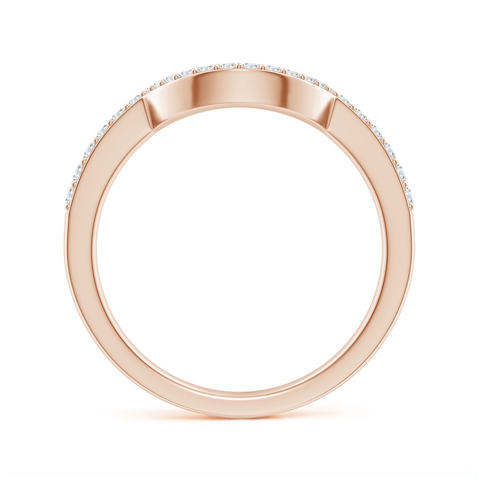 1.4mm GVS2 Diamond Contoured Wedding Band in 9K Rose Gold side 199