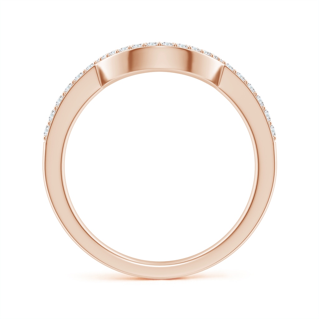 1.4mm GVS2 Diamond Contoured Wedding Band in Rose Gold Side 199