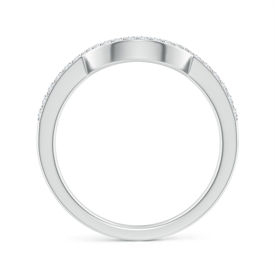 1.4mm GVS2 Diamond Contoured Wedding Band in White Gold side 199