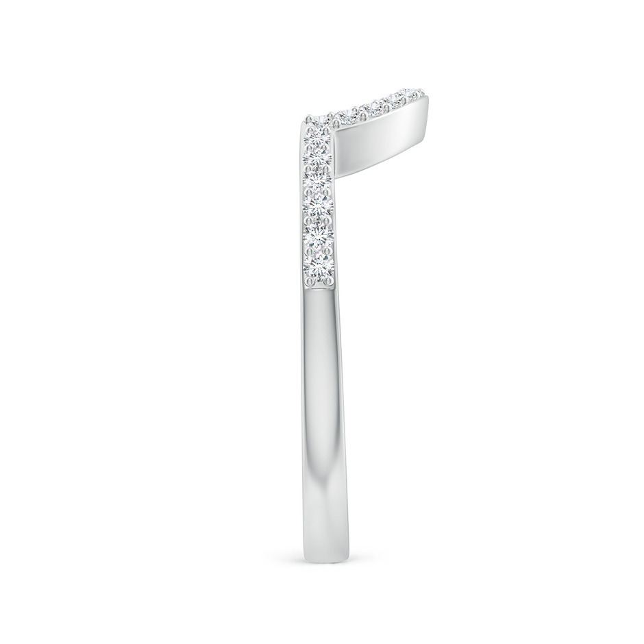 1.4mm GVS2 Diamond Contoured Wedding Band in White Gold side 299