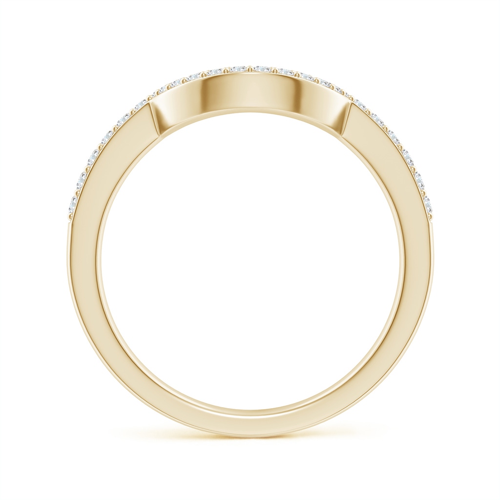 1.4mm GVS2 Diamond Contoured Wedding Band in Yellow Gold - side 199