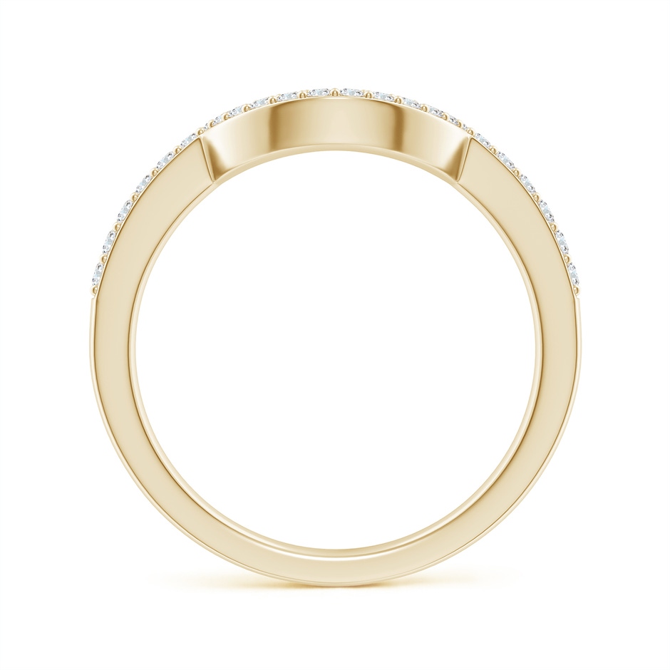 1.4mm GVS2 Diamond Contoured Wedding Band in Yellow Gold side 199