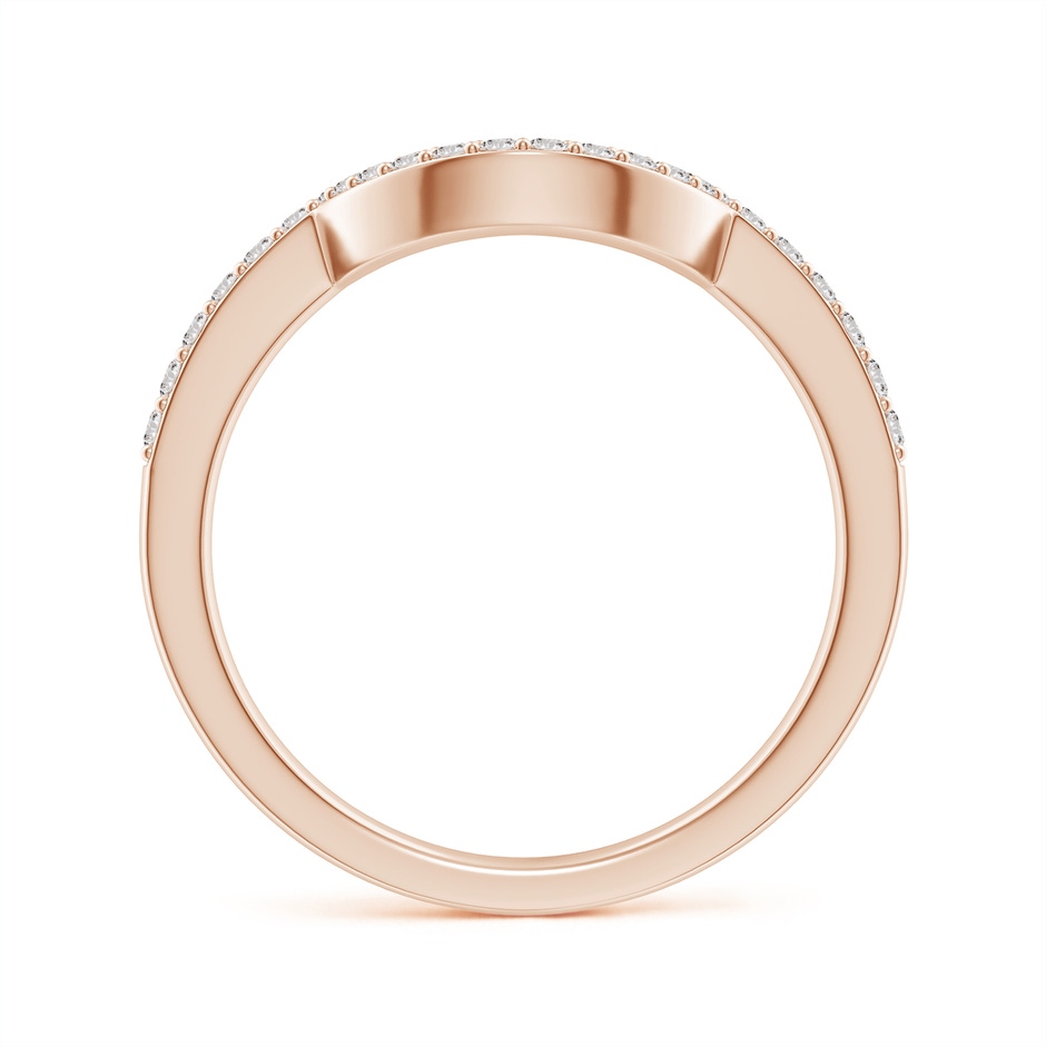1.4mm IJI1I2 Diamond Contoured Wedding Band in 9K Rose Gold side 199