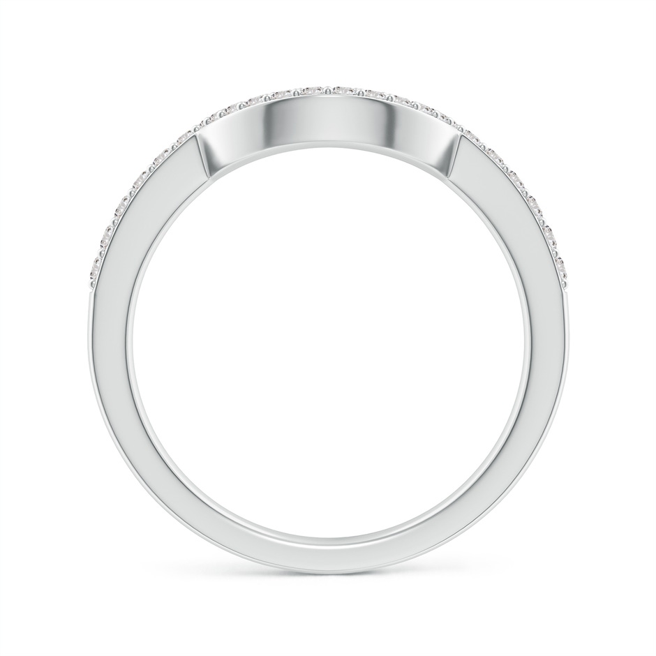 1.4mm IJI1I2 Diamond Contoured Wedding Band in White Gold side 199
