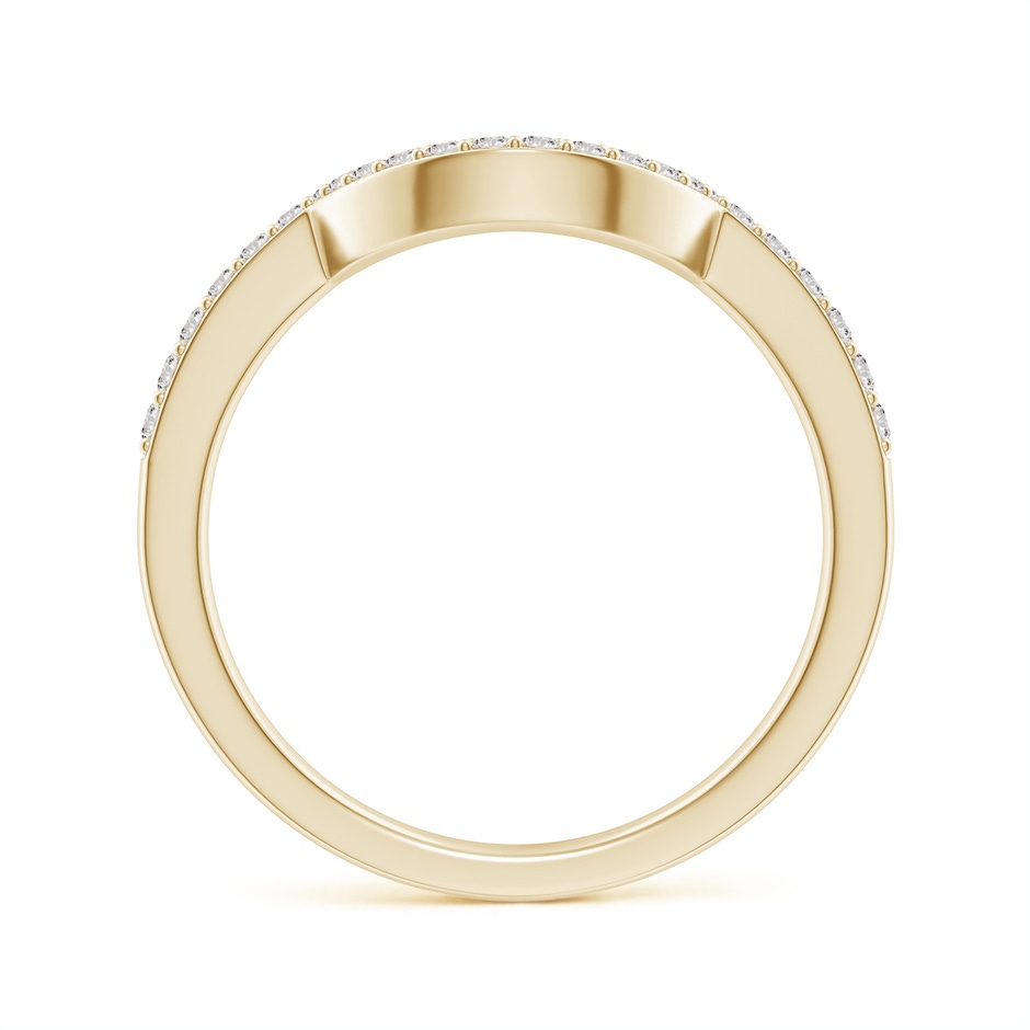 1.4mm IJI1I2 Diamond Contoured Wedding Band in Yellow Gold side 199