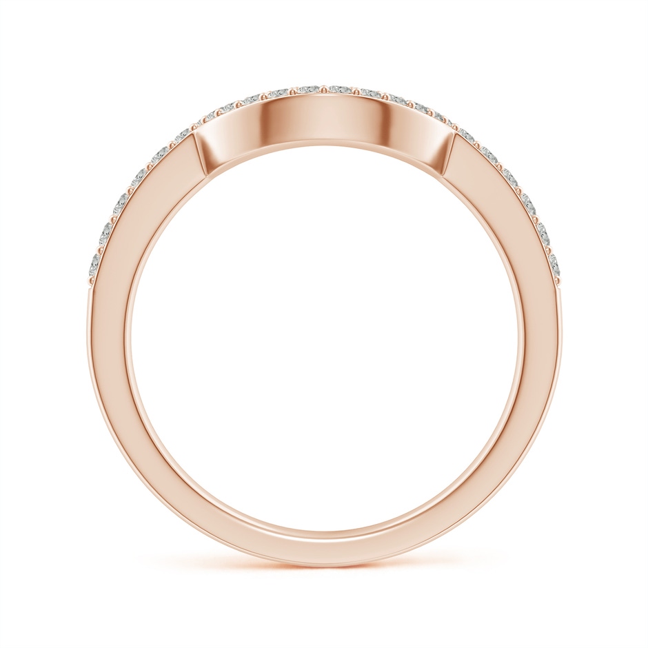 1.4mm KI3 Diamond Contoured Wedding Band in Rose Gold side 199