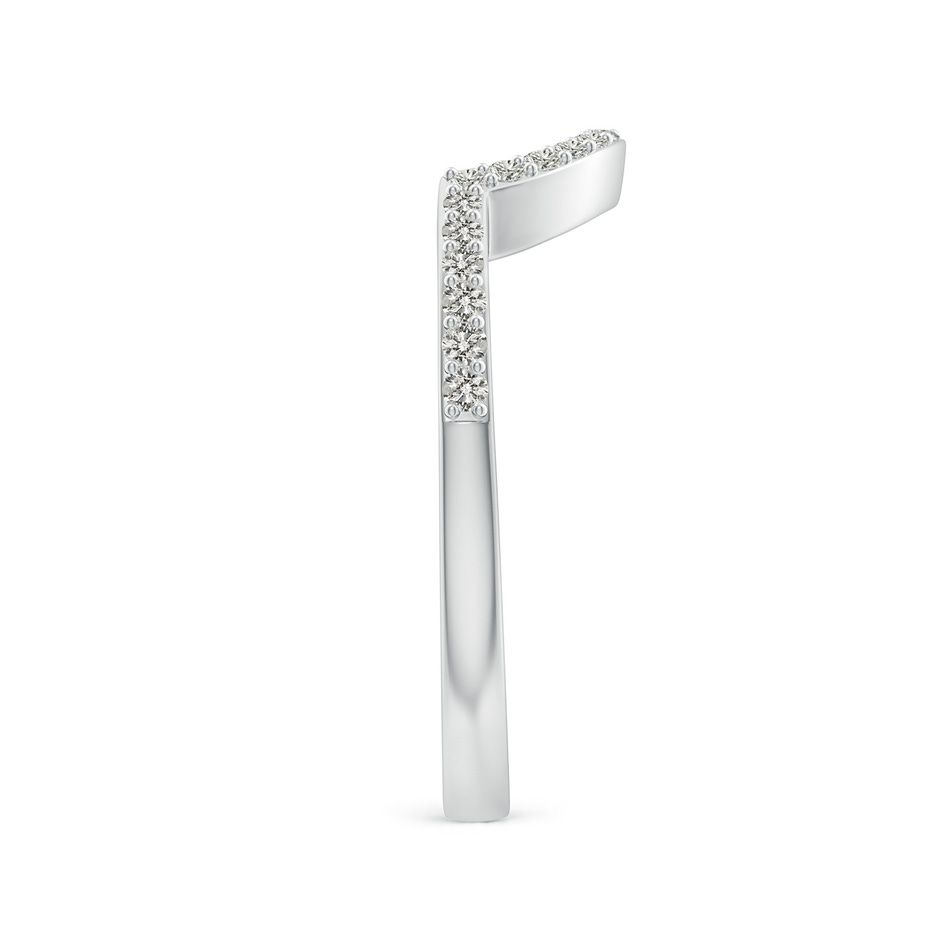 1.4mm KI3 Diamond Contoured Wedding Band in White Gold side 299