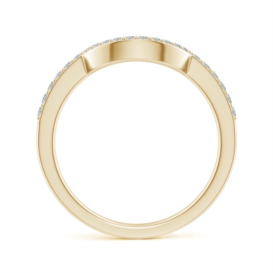 1.4mm KI3 Diamond Contoured Wedding Band in Yellow Gold side 199