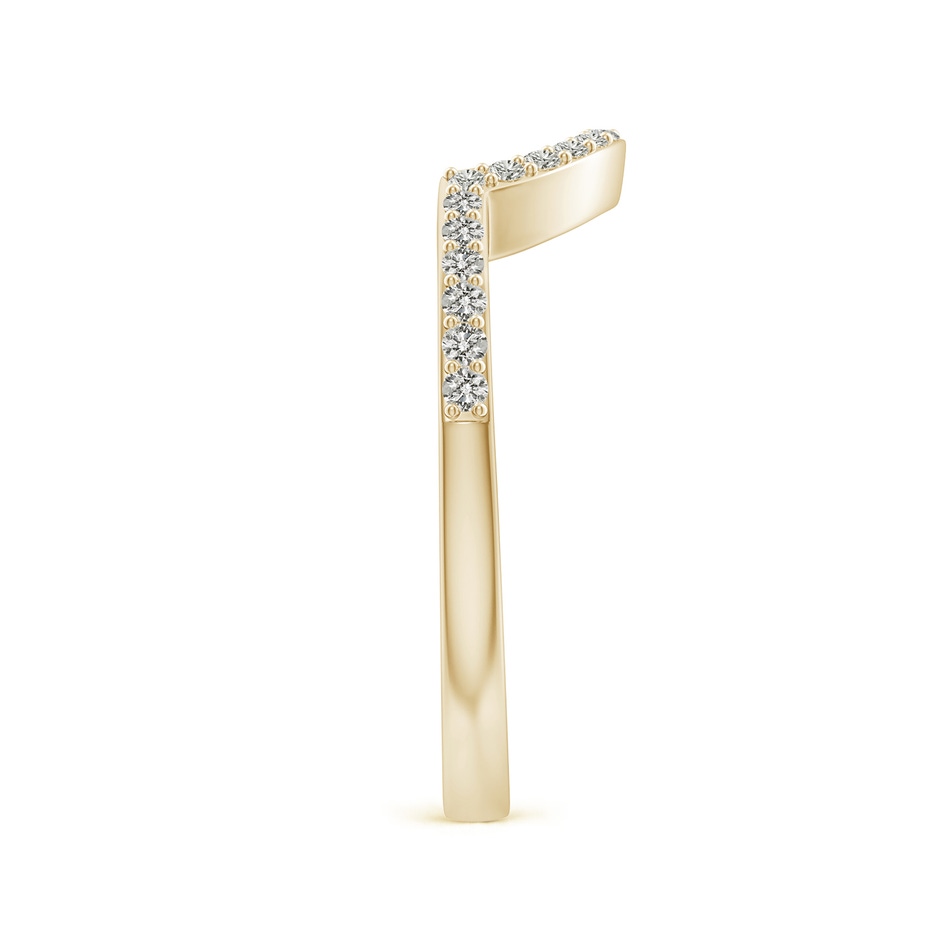 1.4mm KI3 Diamond Contoured Wedding Band in Yellow Gold side 299