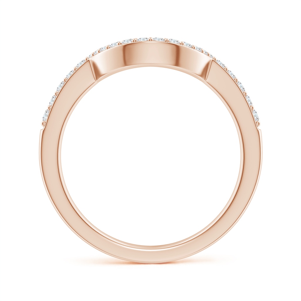 1.5mm GVS2 Diamond Contoured Wedding Band in Rose Gold - side 199