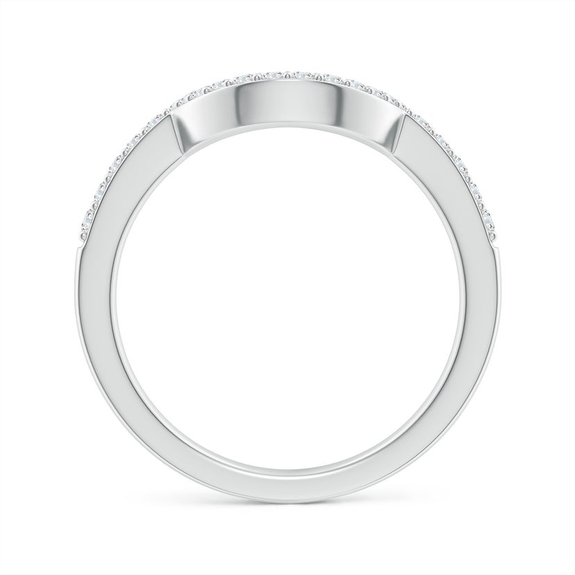 Diamond Contoured Wedding Ring