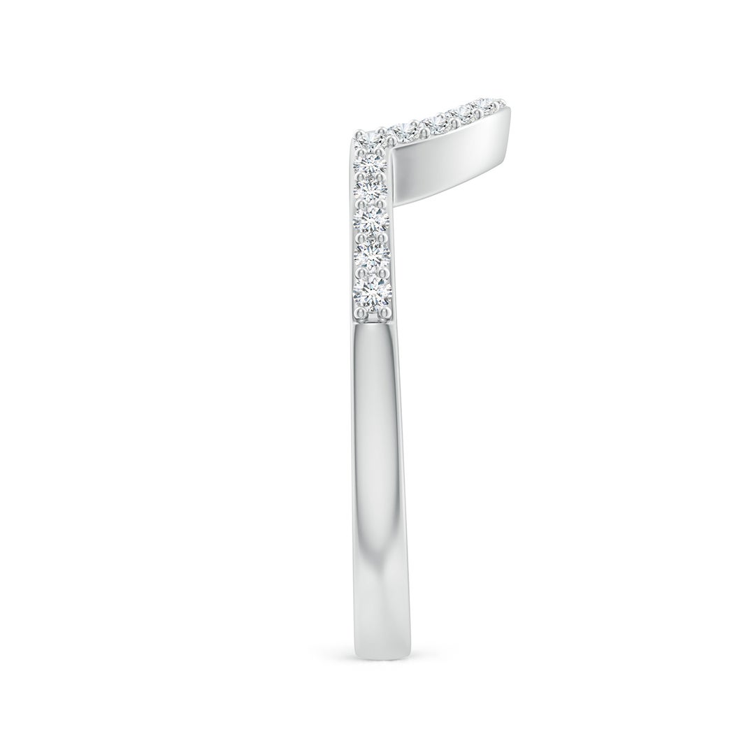 1.5mm GVS2 Diamond Contoured Wedding Band in White Gold - side 3