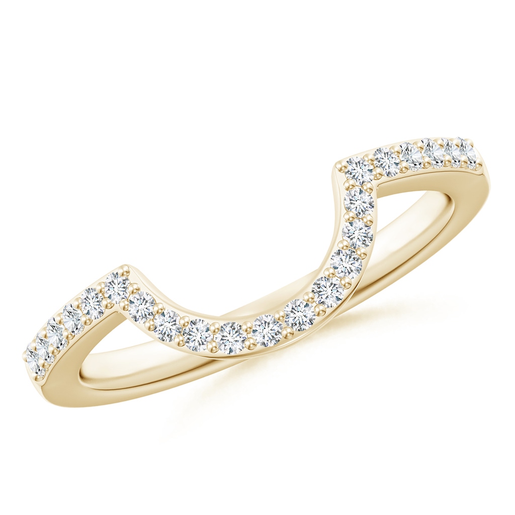 1.5mm GVS2 Diamond Contoured Wedding Band in Yellow Gold