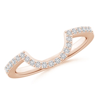 1.5mm HSI2 Diamond Contoured Wedding Band in 9K Rose Gold