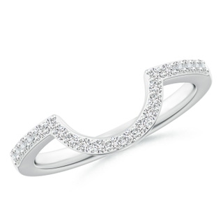 1.5mm HSI2 Diamond Contoured Wedding Band in 9K White Gold