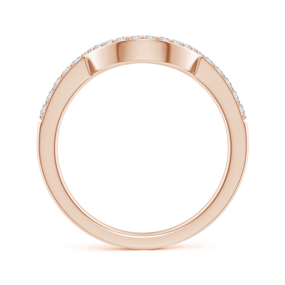 1.5mm HSI2 Diamond Contoured Wedding Band in Rose Gold side 199