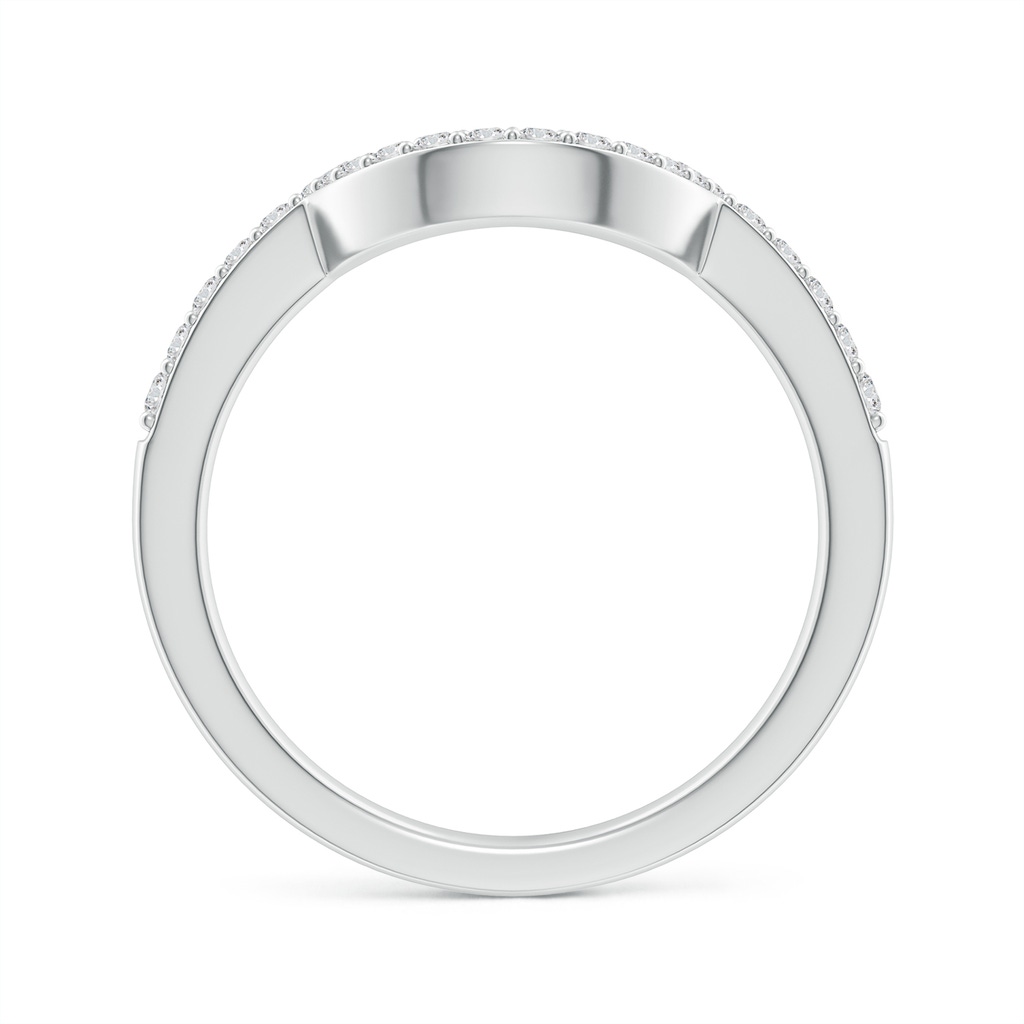 1.5mm HSI2 Diamond Contoured Wedding Band in White Gold Side 199