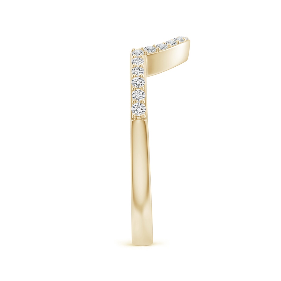 1.5mm HSI2 Diamond Contoured Wedding Band in Yellow Gold side 299