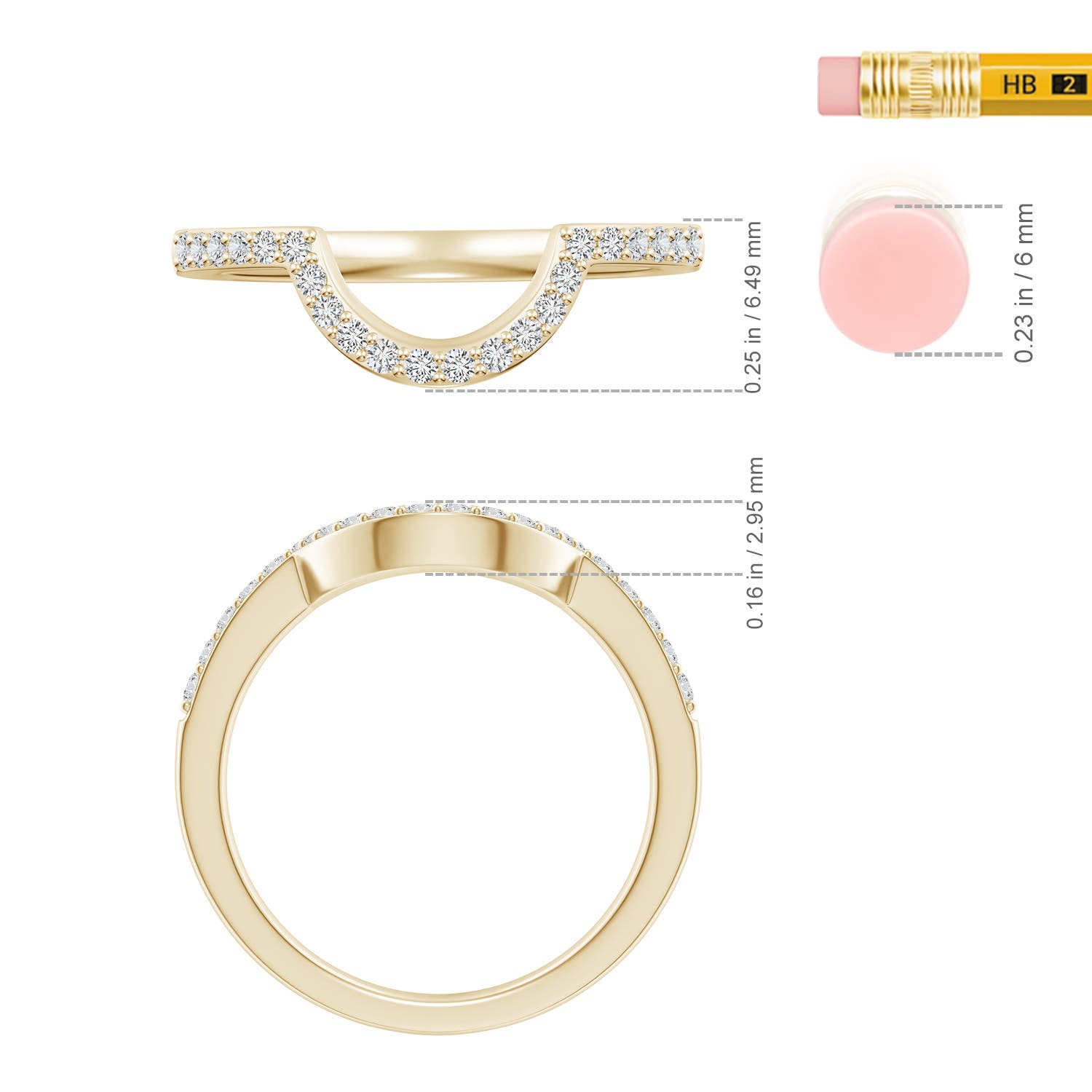 H, SI2 / 0.24 CT / 14 KT Yellow Gold