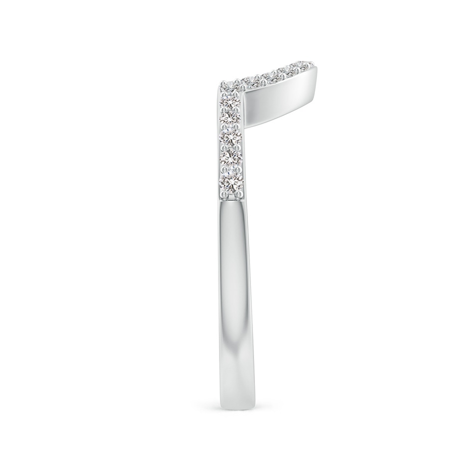 1.5mm IJI1I2 Diamond Contoured Wedding Band in White Gold side 299