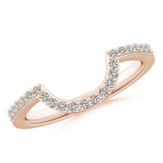 1.5mm KI3 Diamond Contoured Wedding Band in Rose Gold