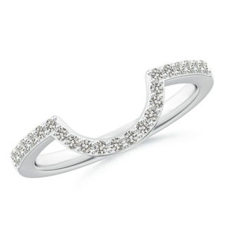 1.5mm KI3 Diamond Contoured Wedding Band in White Gold