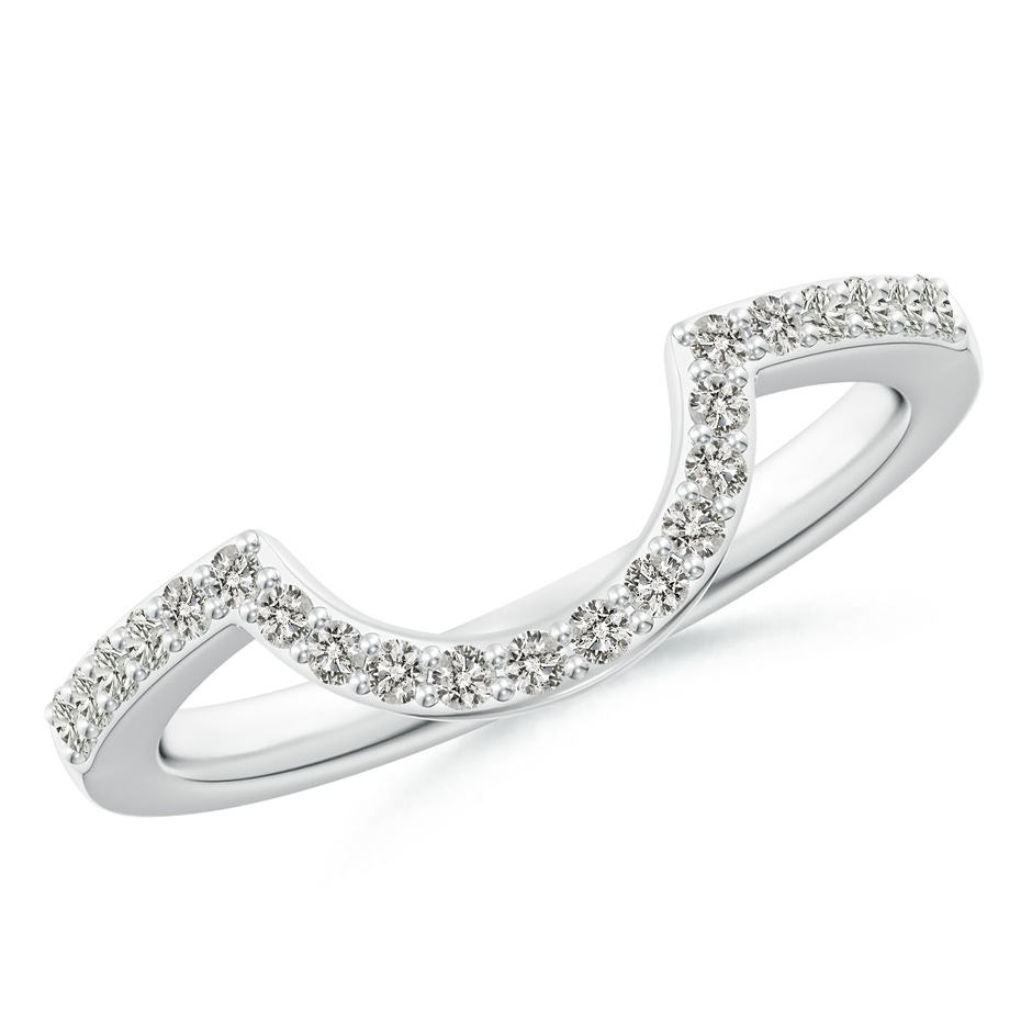 1.5mm KI3 Diamond Contoured Wedding Band in White Gold 