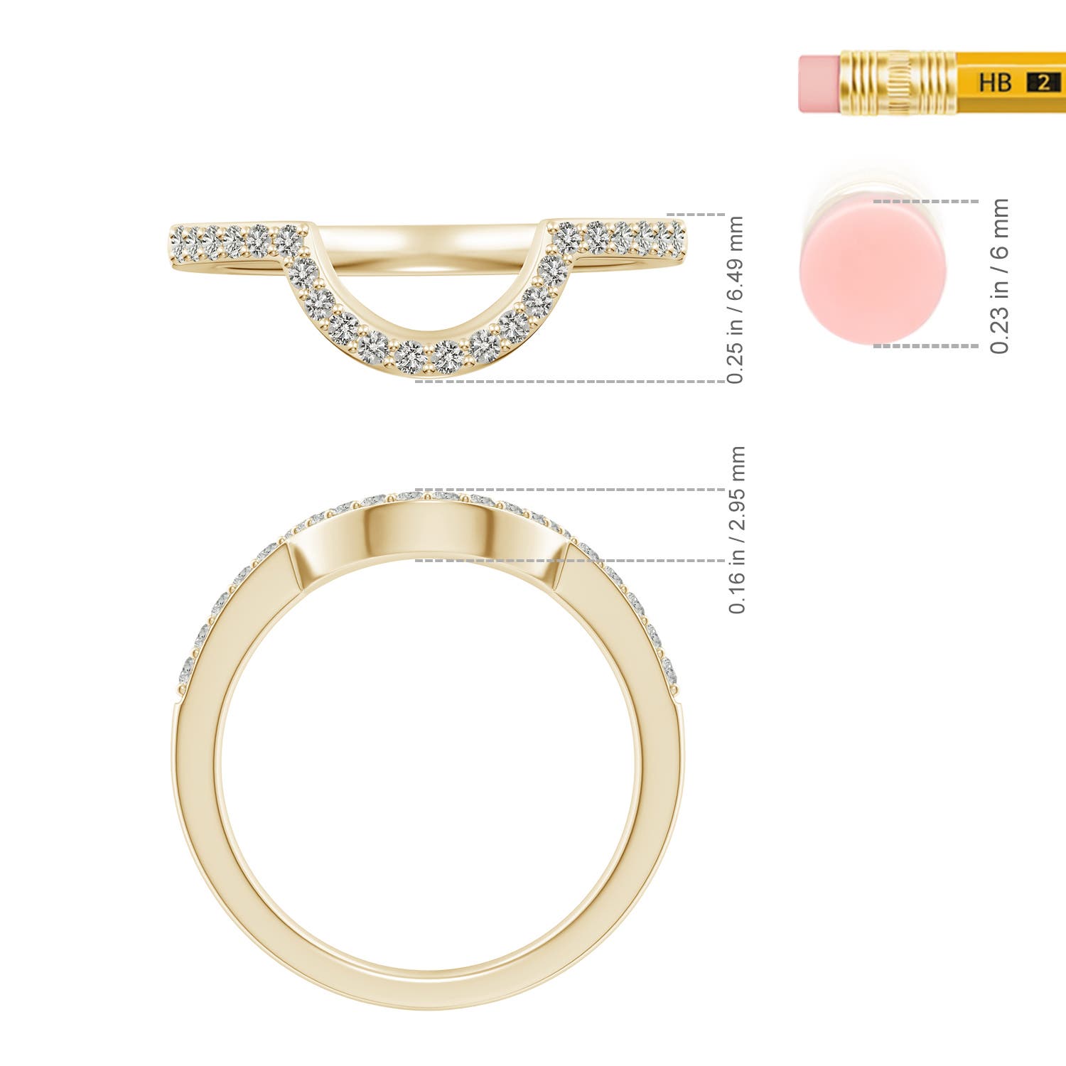 K, I3 / 0.24 CT / 14 KT Yellow Gold