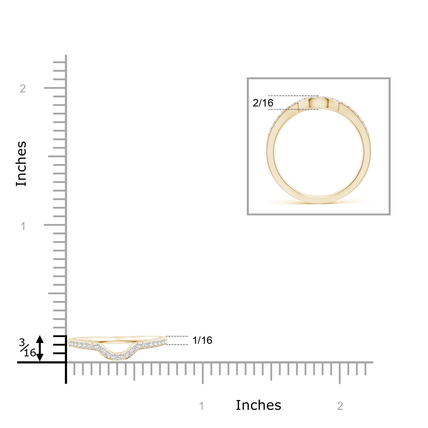 G-H VS / 0.14 CT / 14 KT Yellow Gold