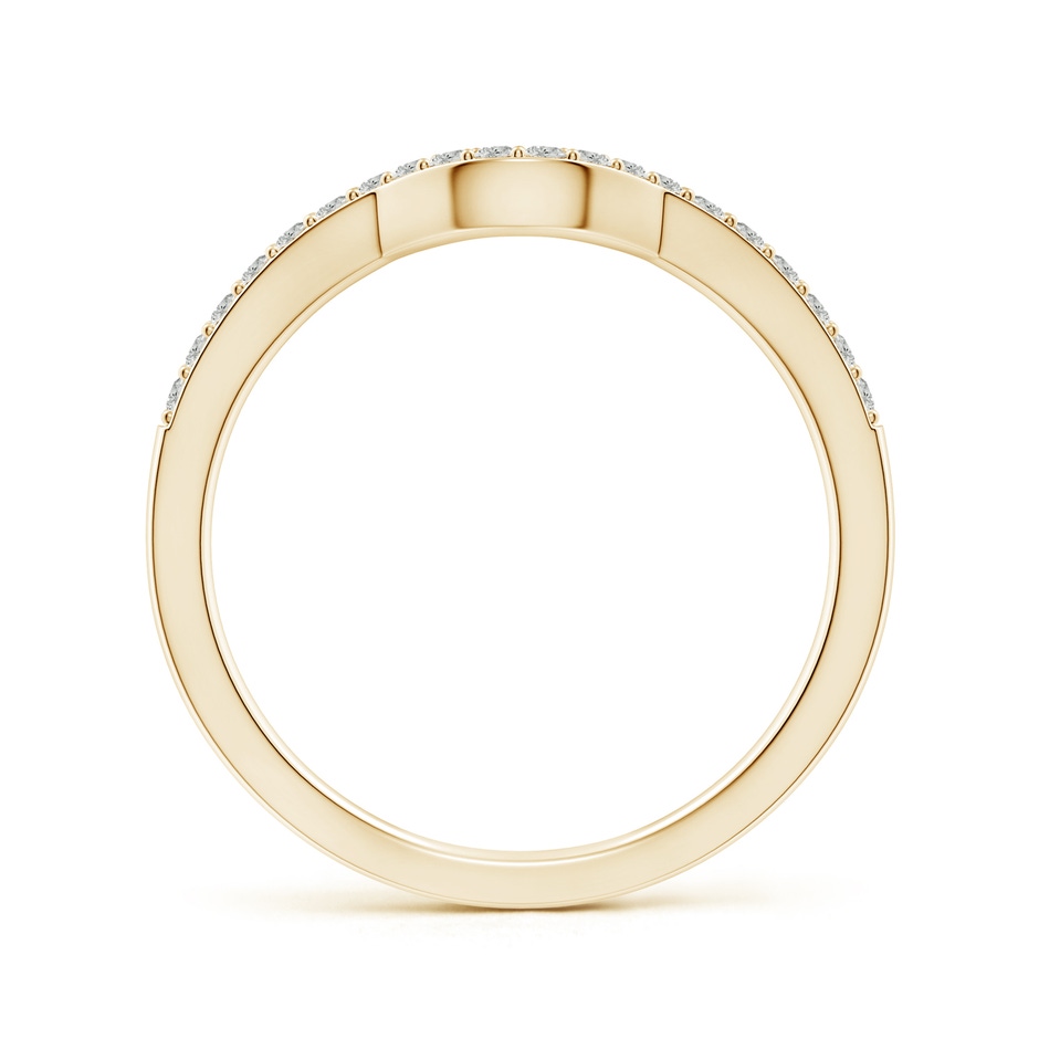 1.15mm JI2 Classic Diamond Curved Comfort Fit Wedding Band in Yellow Gold side-1