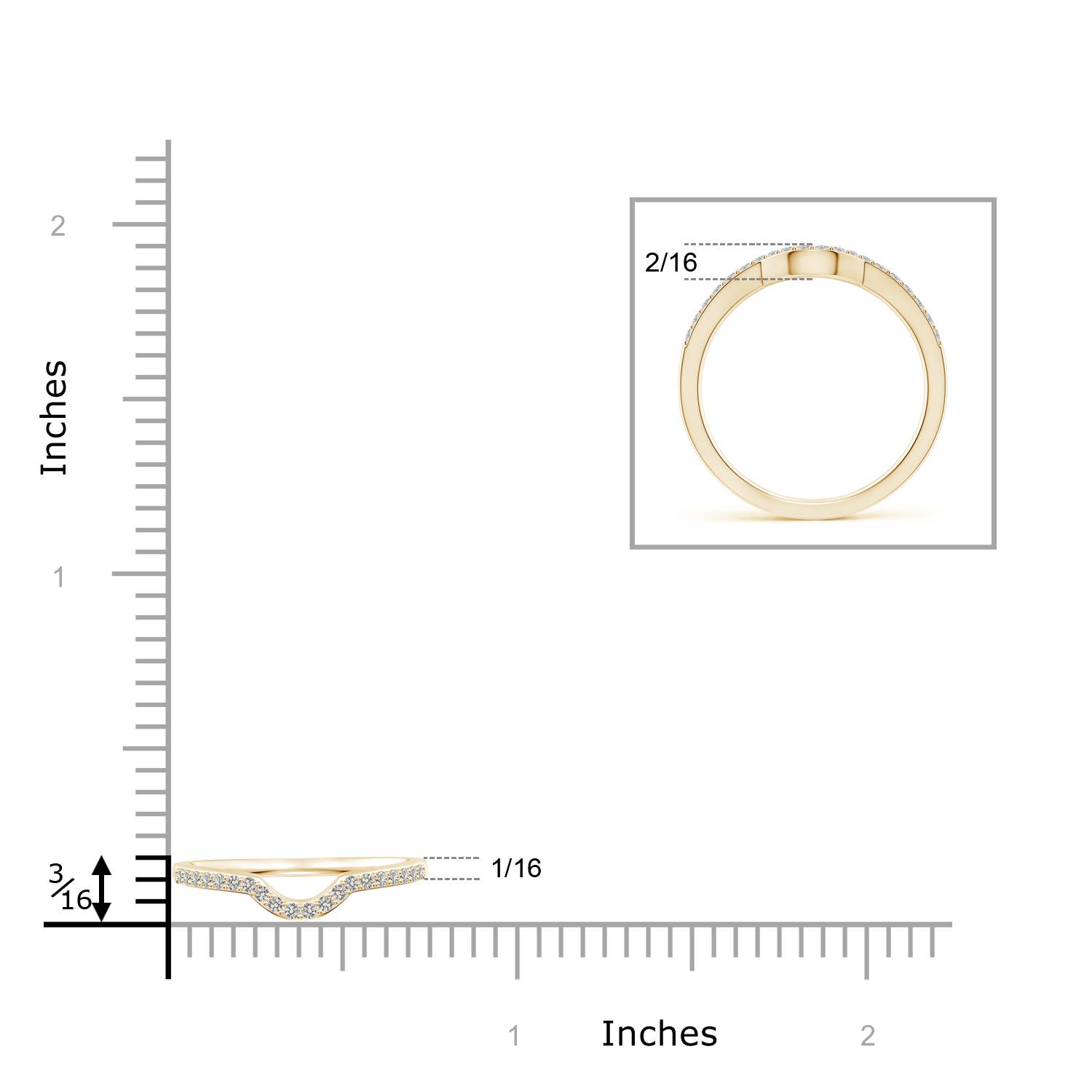 J I2 / 0.14 CT / 14 KT Yellow Gold