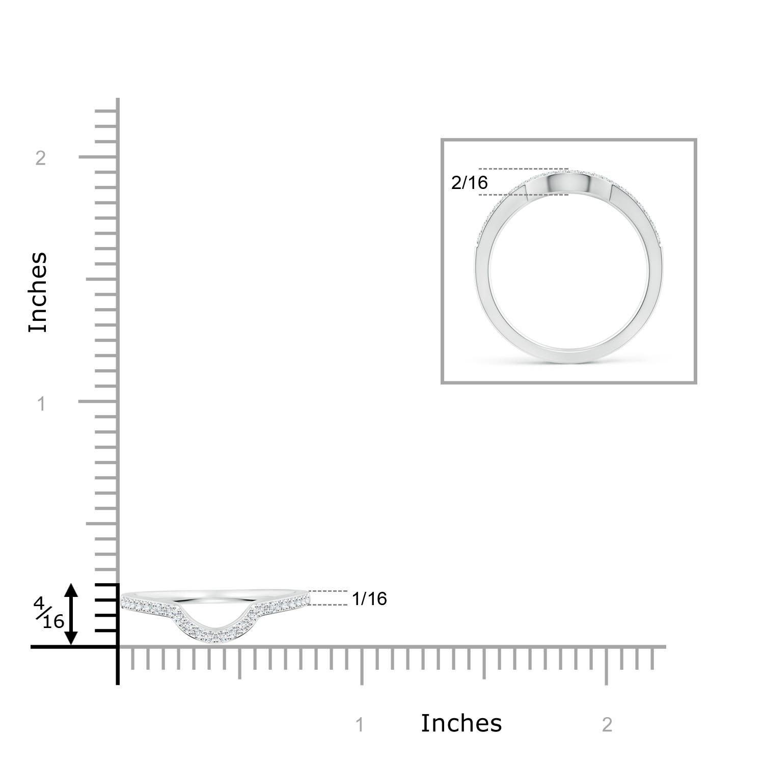 G-H VS / 0.18 CT / 14 KT White Gold