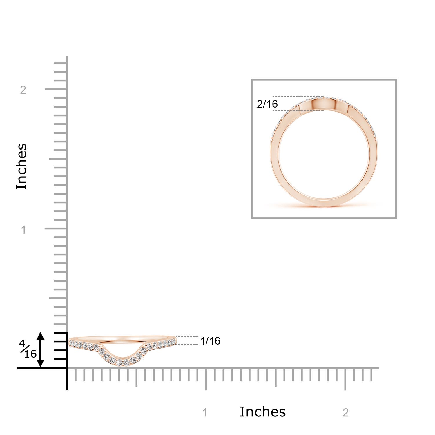 I I1 / 0.18 CT / 14 KT Rose Gold