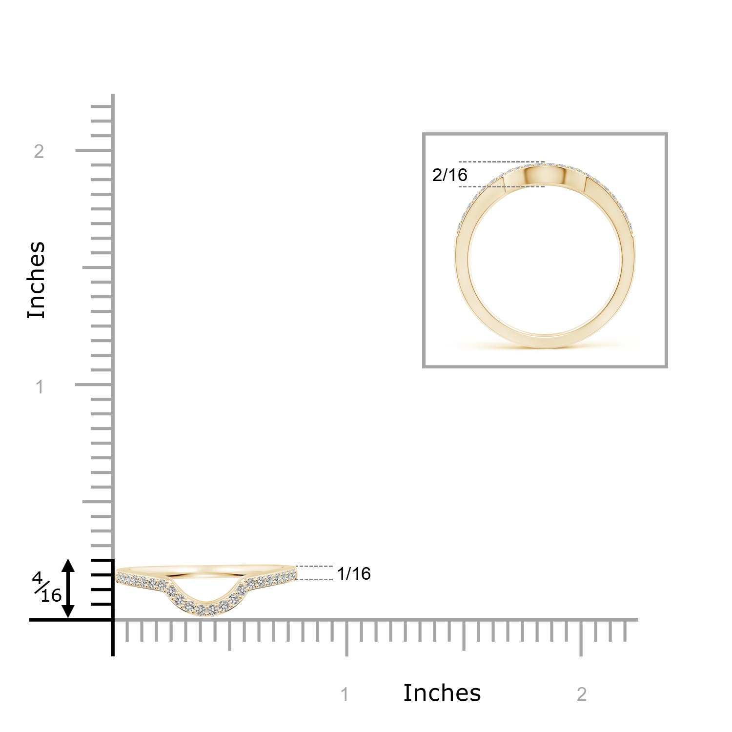 J I2 / 0.18 CT / 14 KT Yellow Gold