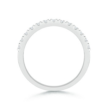 2mm GVS2 U Prong Diamond Half Eternity Wedding Band in P950 Platinum side-1