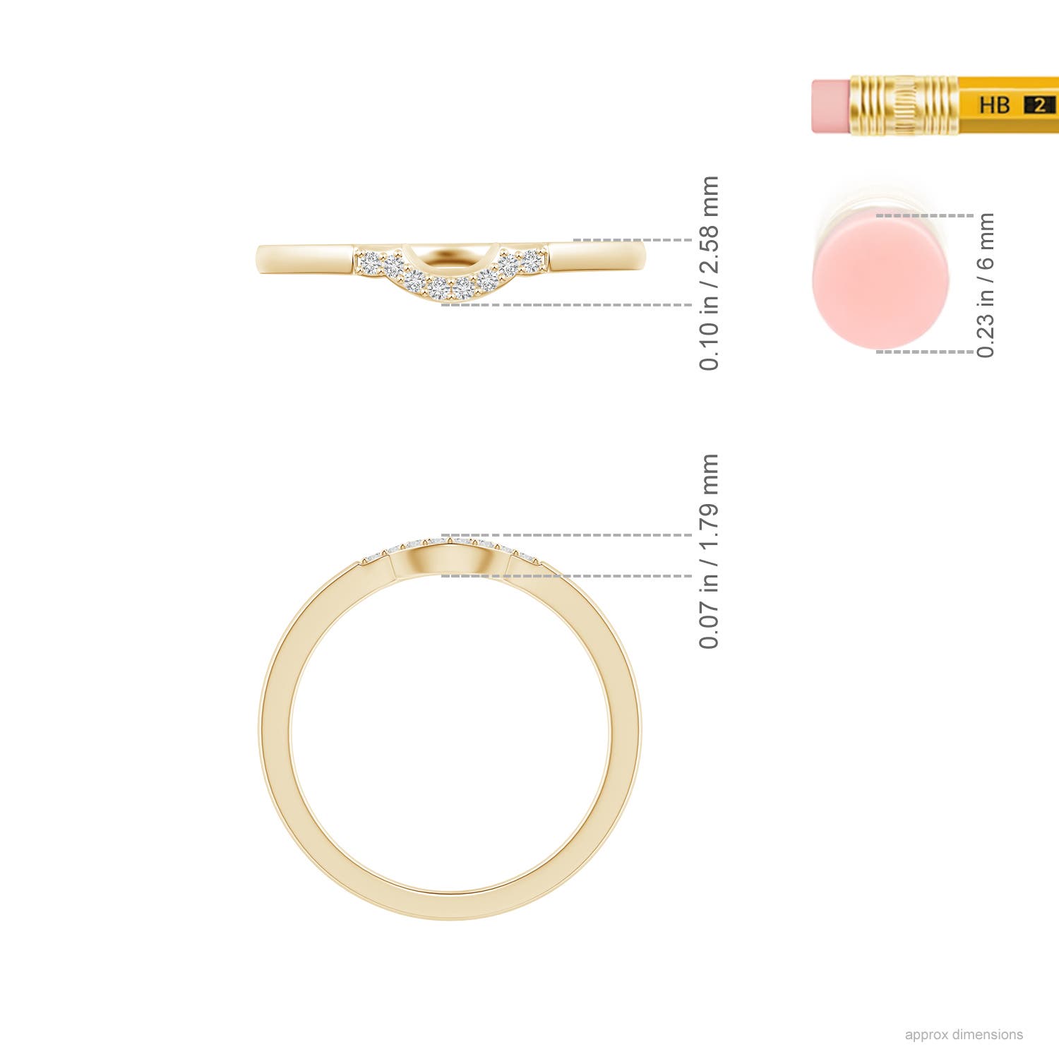 H, SI2 / 0.05 CT / 14 KT Yellow Gold